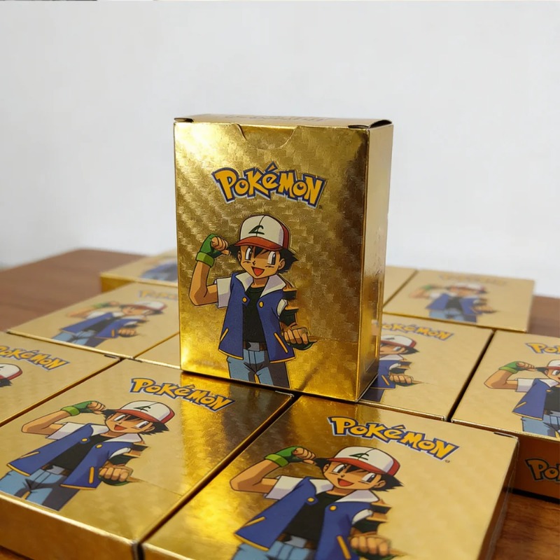 Party Games In Spanish - 55개 포켓몬 카드 Vmax GX 골드