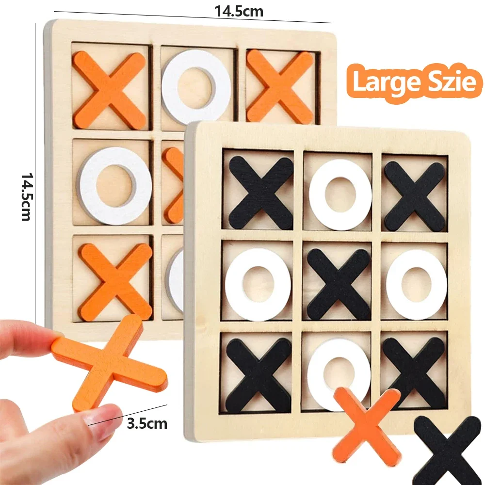 나무 XO Tic Tac Toe 게임 미니 체스 보드  - Party Games At Home 리뷰 및 가격