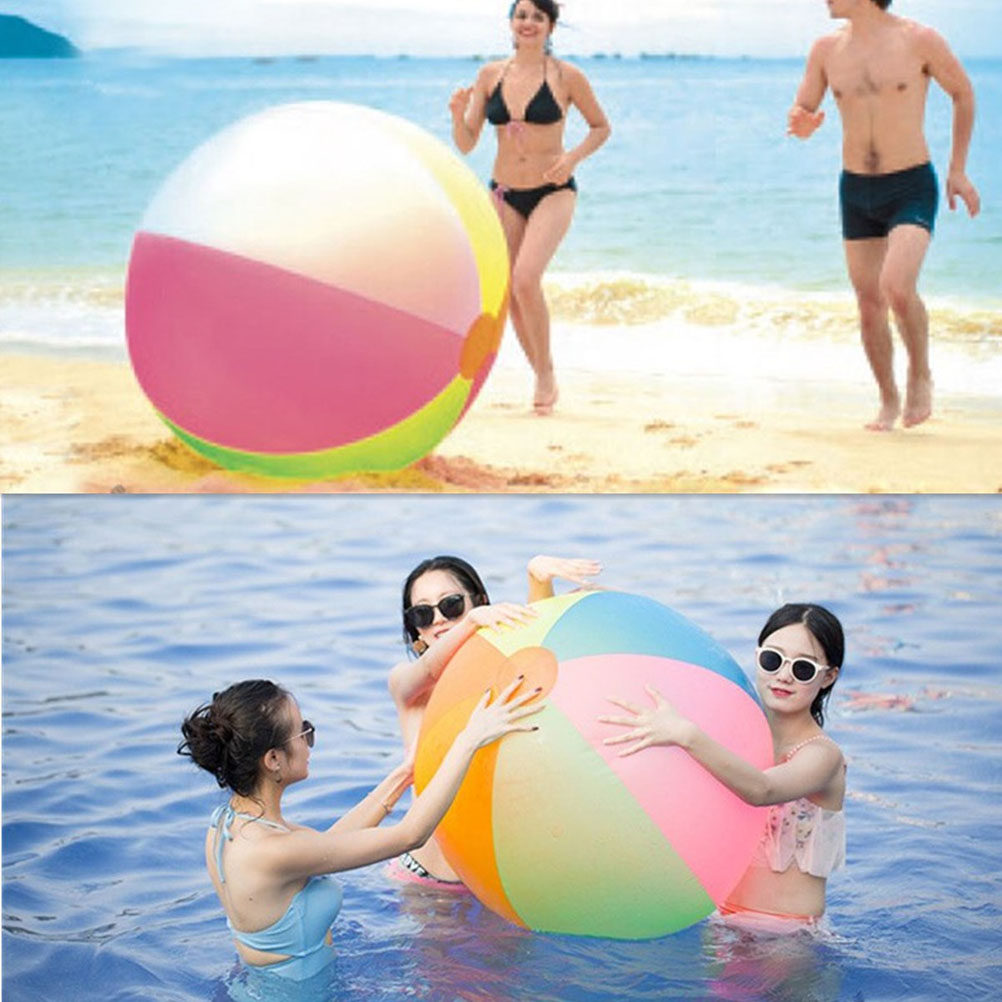 풍선 비치볼 무지개 디자인 어린이 안전 간편 공기 주입 - Party Games Easy Kids 리뷰 및 가격