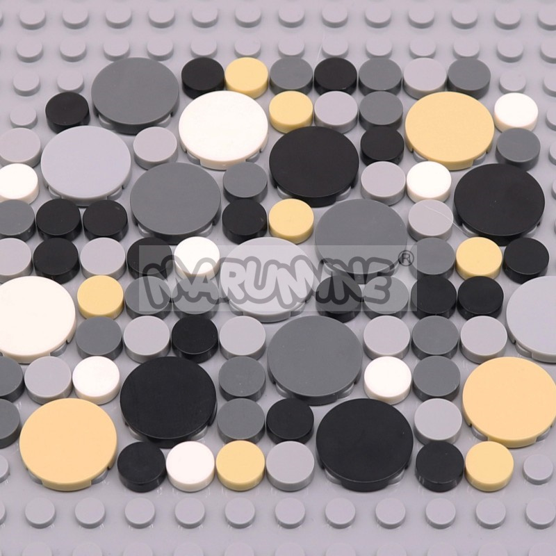 350PCS 라운드 타일 블록 1x1 2x2 MOC 벽 - Lego Set City 리뷰 및 가격